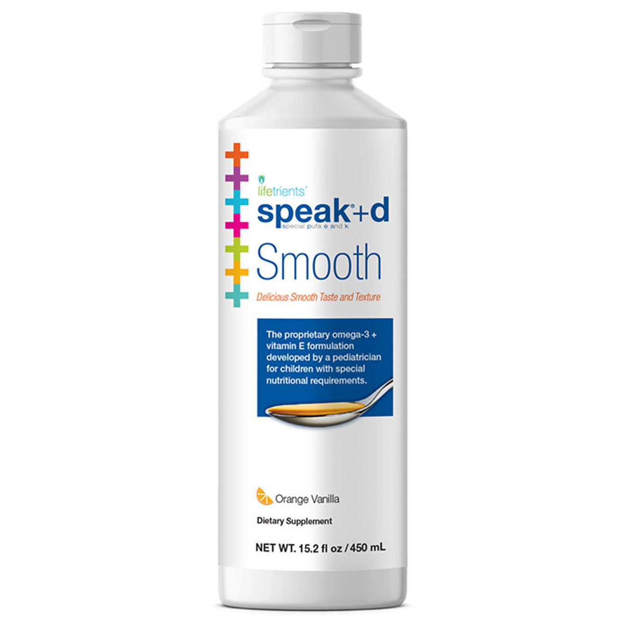 Lifetrients, Speak+d Smooth, Orange Vanilla Flavor, 15.2 fl oz (450 ml) UPC 899399001244 | HiLife Vitamins